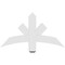 Ekena Millwork Alberta Architectural Grade PVC Gable Bracket, 36"W x 19 1/2"H x 2"D x 4"F, 13/12 Pitch GBP036X20X0204ALB00 - alternate 3